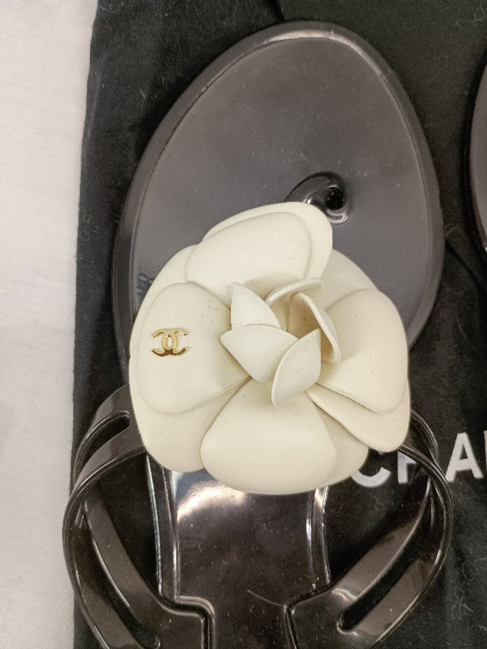 Chanel Camellia Thong Beach Sandal size 6 - Picture 2 of 4